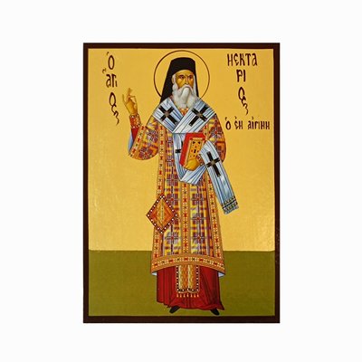 Ікона Святий Нектарій Егінський 10 Х 14 см L 419 фото