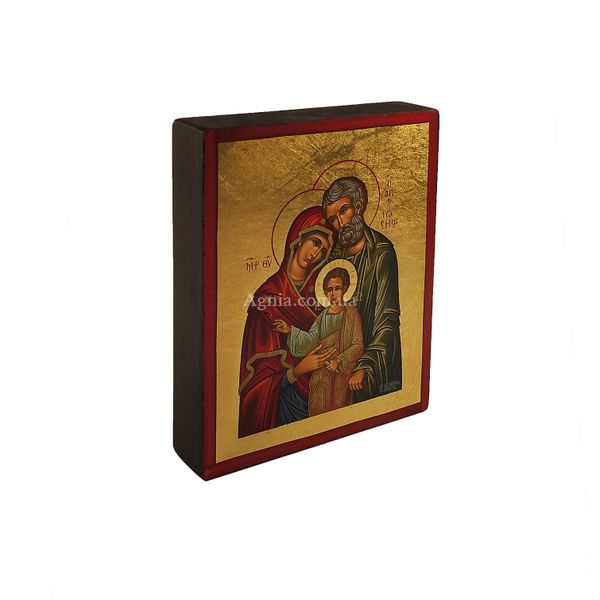 Ікона Святого Сімейства писана на холсті 10 Х 13 см m 78 фото