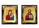 Ікона вінчальна пара Ісус Христос та Божа Матір Казанська 13 Х 16 см m 136 фото 1