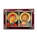 Писана ікона вінчальна пара Божа Матір Ісус Христос 22 Х 15 см m 137 фото 1