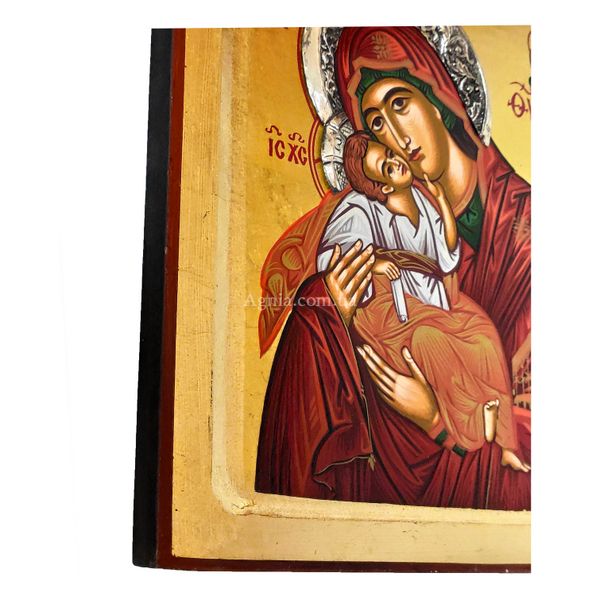 Писана Ексклюзивна ікона Божої Матері Глікофілуса 22,5 Х 28,5 см E 54 фото