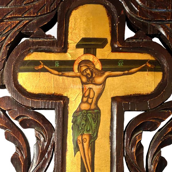 Ексклюзивна ікона Ісуса Христа з дерева ручної обробки 29 Х 39 см E 46 фото