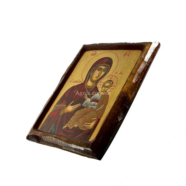 Дерев'янна ікона Божої Матері Одигітрія  23,5 Х 28,5 см m 141 фото