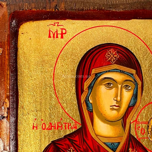Дерев'янна ікона Божої Матері Одигітрія  23,5 Х 28,5 см m 141 фото