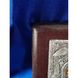 Ексклюзивна ікона Божа Матір Нев'янучий Цвіт ручний розспис на холсті, срібло та позолота розмір 16 Х 20 см E 19 фото 4