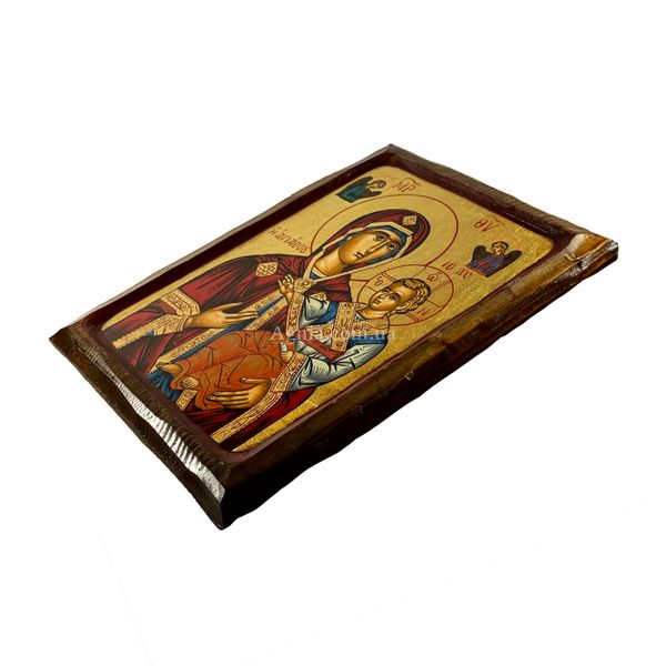 Дерев'янна писана ікона Пресвятої Богородиці Скоропослушниця 23,5 Х 28,5 см m 143 фото
