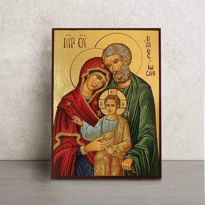 Икона Святого семейства размер 14 Х 19 см L 61 фото