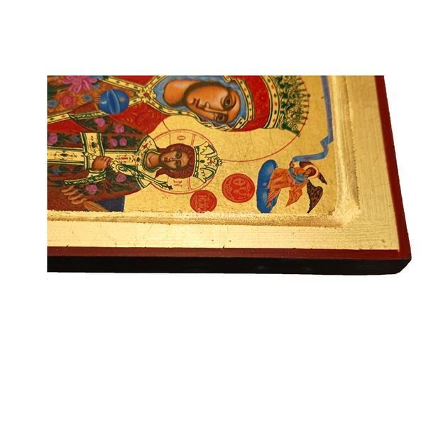 Писаная икона Божия Матерь Неувядаемый Цвет 16,5 Х 22,5 см m 176 фото
