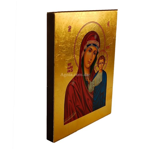 Казанська ікона Божої Матері писана на холсті 19 Х 26 см m 168 фото