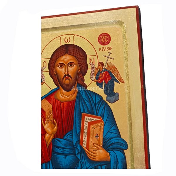 Ікона Спасителя Ісуса Христа вручну розписана на холсті 22,5 Х 29 см m 09 фото