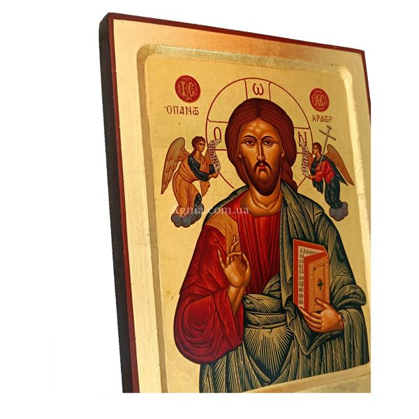 Ікона Ісус Христос Спаситель писана на холсті 22,5 Х 29 см m 08 фото