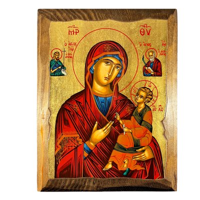 Дерев'янна писана ікона  Божої Матері Скоропослушниця 23,5 Х 28,5 см m 149 фото