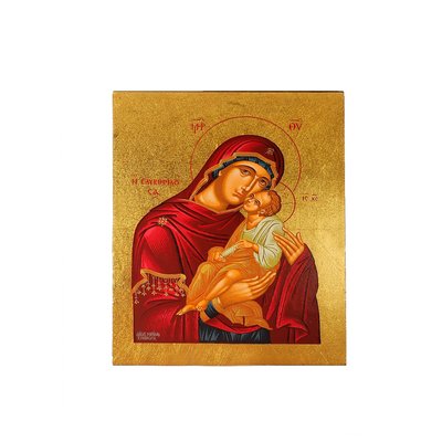 Писана ікона Божої Матері Глікофілуса 9 Х 11,5 см m 89 фото