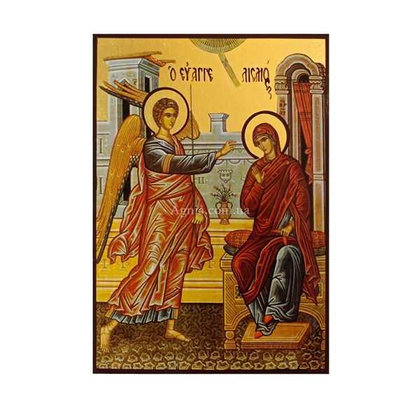 Икона Благовещение Пресвятой Богородицы 14 Х 19 см L 654 фото