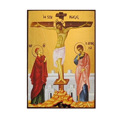 Икона Распятия Иисуса Христа 14 Х 19 см L 655 фото