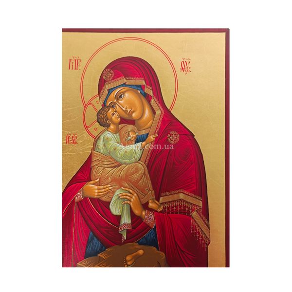 Писаная Почаевская икона Пресвятой Богородицы 15 Х 19 см m 49 фото