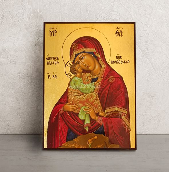 Почаївська ікона Божої Матері  14 Х 19 см L 159 фото