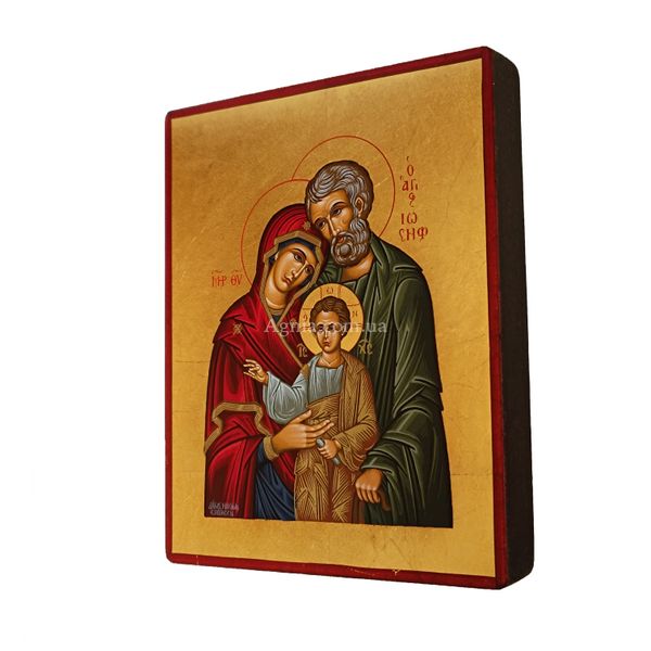 Писана ікона Святого Сімейства 15 Х 19 см m 20 фото