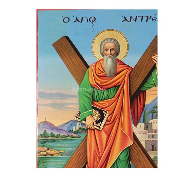 Писана ікона Апостол Андрій Первозваний 19 Х 29 см M 181 фото