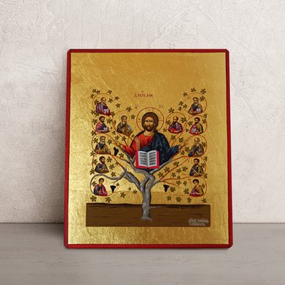 Писаная икона Иисус Христос Виноградная лоза 15 Х 19 см m 23 фото