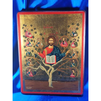Писана ікона Ісус Христос Виноградна лоза 25 Х 33 см m 156 фото