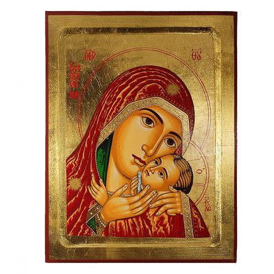Икона Божия Матерь Касперовская писаная на холсте 22,5 Х 29 см m 107 фото