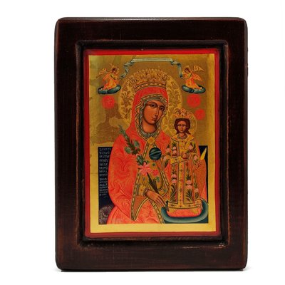 Писана ікона Божа Матір Нев'янучий Цвіт 20,5 Х 27 см m 28 фото