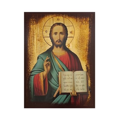 Ікона Пантократор Ісус Христос 14 x 19 L 817 фото