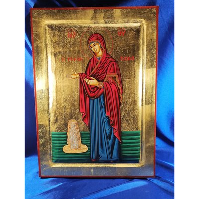 Писана ікона Божа Матір Геронтісса ручний 30 Х 42 см m 161 фото
