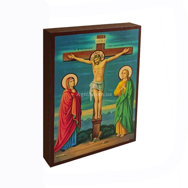 Икона Распятие Иисуса Христа 10 Х 14 см L 755 фото