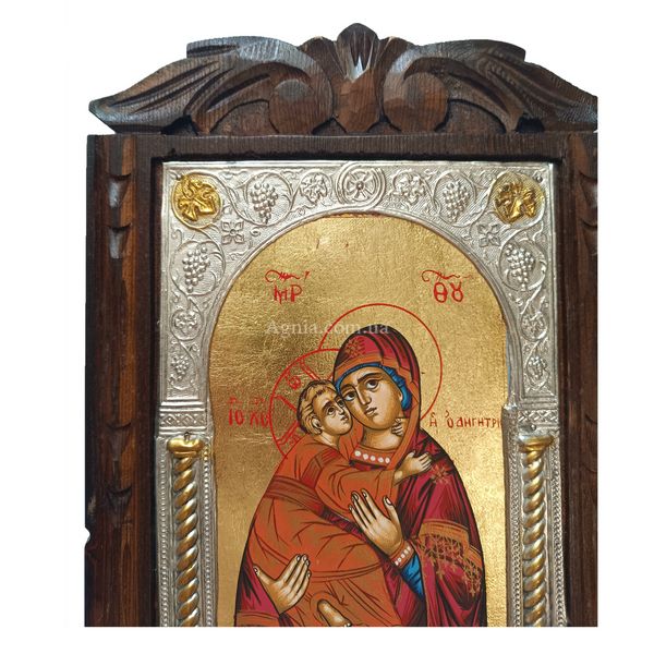 Ексклюзивна ікона Божої Матері Одигітрія 22 Х 31 см E 60 фото