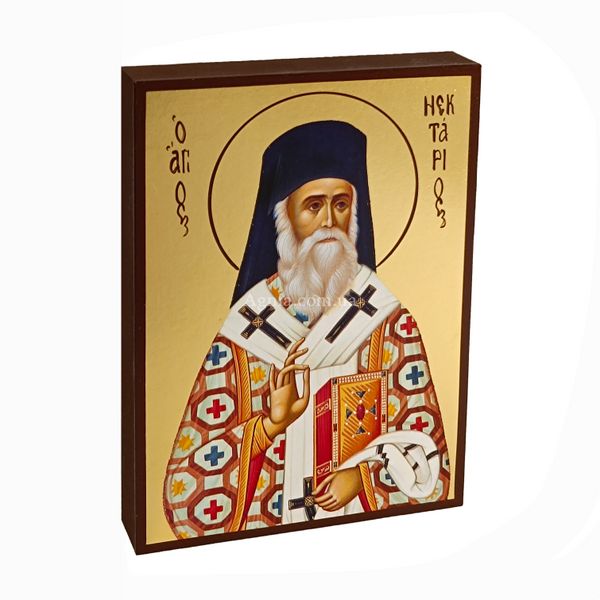 Ікона Святителя Нектарія Егінського 14 х 19 см L 797 фото