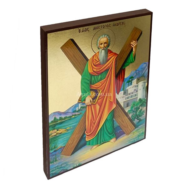 Именная икона Святой Апостол Андрей 20 Х 26 см L 227 фото