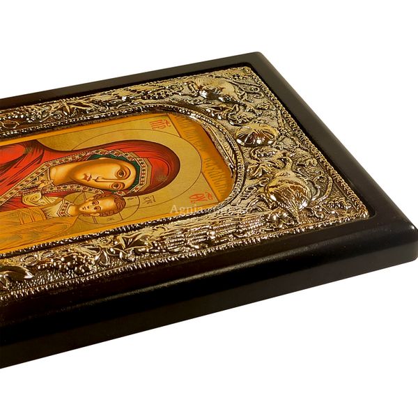 Писана Казанська ікона Божої Матері срібло 18 Х 22,5 см m 172 фото