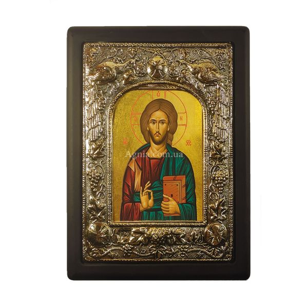 Ікона вінчальна пара Казанська Божа Матір та Ісус Христос срібло 18 Х 22,5 см m 173 фото