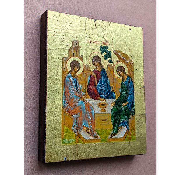 Греческая писаная икона Святая Троица (Ветхозаветная) 15 &times; 19 см M 397 D фото