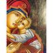 Икона Гликофилуса Божьей Матери писаная на холсте 32 Х 42 см m 163 фото 3