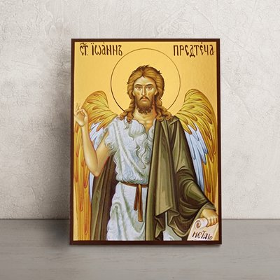 Ікона Святий Іоан Хреститель 14 Х 19 см L 231 фото