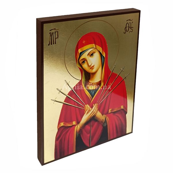 Семистрільна ікона Пресвятої Богородиці 20 Х 26 см L 365 фото