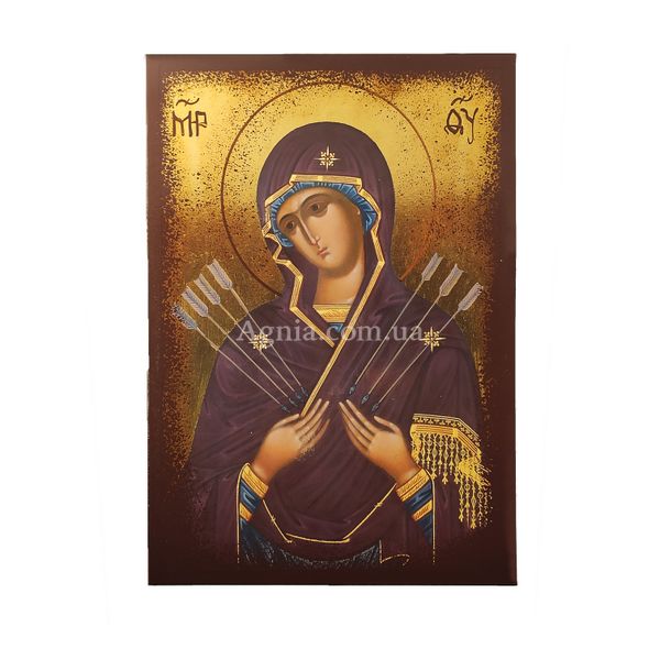 Ікона Семистрільної Божої Матері 14 Х 19 см L 183 фото