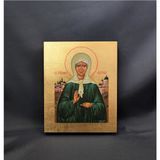 Писана грецька ікона Святої Матрони 10 &times; 12,5 см M 329 фото