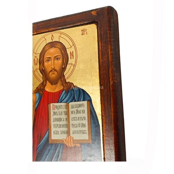 Писаная икона Спасителя Иисуса Христа 20 Х 25 см E 61 фото