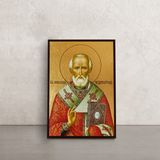 Икона Святого Николая Чудотворца 10 Х 14 см L 541 фото