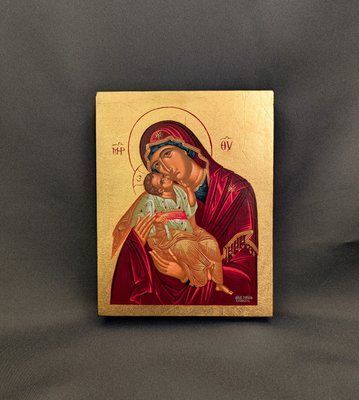 Писана ікона Божої Матері Глікофілуса 9 &times; 11,5 см M 347 фото