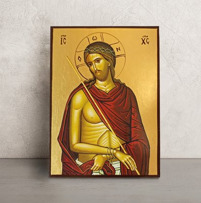 Ікона Ісуса Христа у терновому вінці 14 Х 19 см L 638 фото