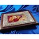 Ексклюзивна ікона Божої Матері Глікофілуса ручний розспис на холсті, срібло та позолота розмір 23,5 Х 30 см E 09 фото 2