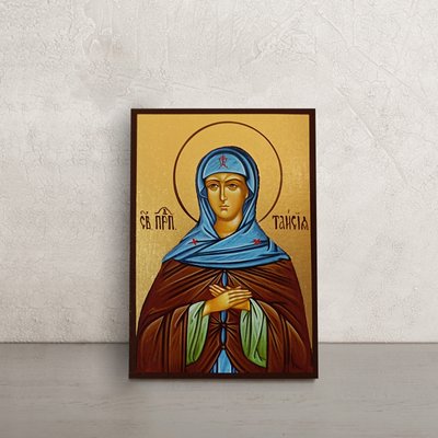 Іменна ікона Свята Преподобна Таїсія 10 Х 14 см L 459 фото