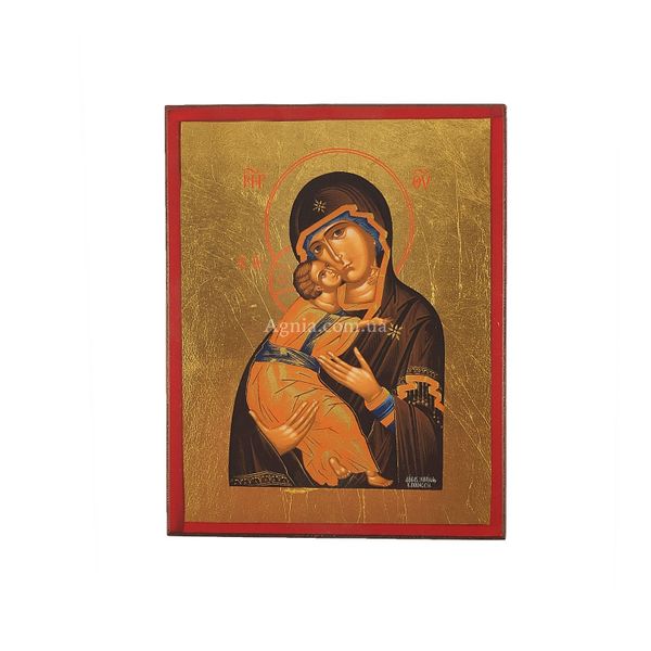 Писана Володимирська ікона Пресвятої Богородиці 10 Х 13 см m 75 фото