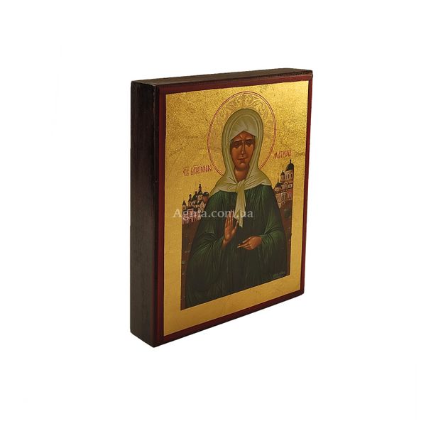 Икона Святая Матрона писаная на холсте 10 Х 13 см m 76 фото