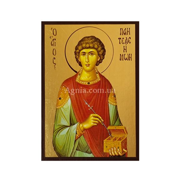 Ікона Святого Пантелеймона великомученика 10 Х 14 см L 418 фото